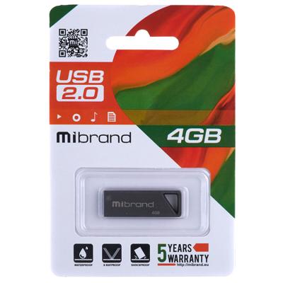 Флешка Mibrand Stingray, USB 2.0, USB-A, 4Gb - интернет-магазин запасных частей для телефонов и электроники MaxService