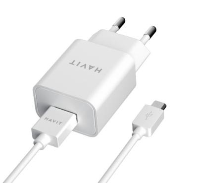 СЗУ Havit HV-ST111, USB с кабелем Micro USB (5В, 2.0А) - интернет-магазин запасных частей для телефонов и электроники MaxService