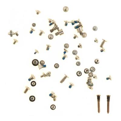 Набор винтов и крепежно-прижимных планок для iPhone XS Max (винты, золотые)