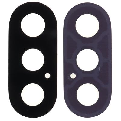 Стекло камеры для Apple iPhone X (оригинал sapphire, черное)