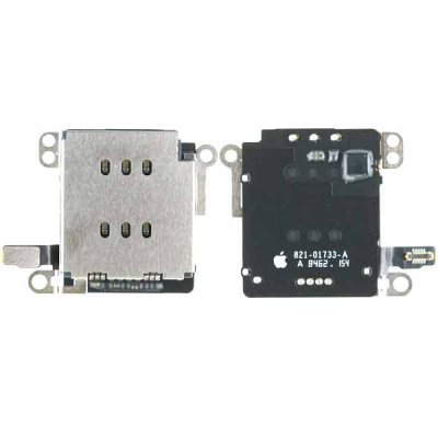 Коннектор SIM-карты для iPhone XR, с шлейфом, оригинал, с разборки, 821-01733-A - интернет-магазин запасных частей для телефонов и электроники MaxService