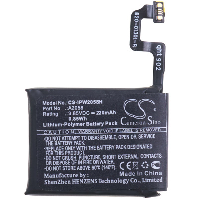 Аккумулятор A2058 Cameron Sino для Apple Watch Series 4 40mm, (Li-Polymer, 220mAh, 3.85В) - интернет-магазин запасных частей для телефонов и электроники MaxService