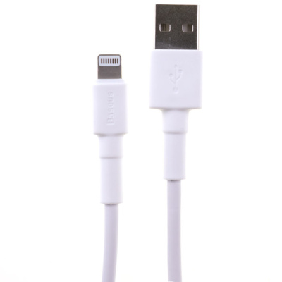 USB дата-кабель Baseus Apple Mini White Cable, Lightning, 2.4А, 1 м, CALSW-02 - интернет-магазин запасных частей для телефонов и электроники MaxService