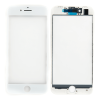Стекло экрана под переклейку для iPhone 8/SE 2020, с рамкой, сеткой динамика и OCA пленкой (белое)