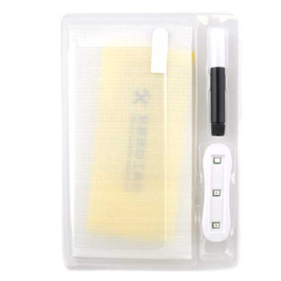 Защитное стекло Curved Glass для телефона Samsung Galaxy S8 G950, 3D, клей с УФ лампой - интернет-магазин запасных частей для телефонов и электроники MaxService