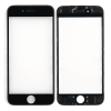 Стекло дисплея для iPhone 6s, с рамкой и сеткой динамика (черное)