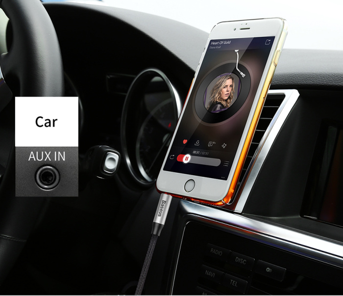 Кабель Baseus YIVEN Audio Cable M30, AUX 3.5мм, 1 м - интернет-магазин запасных частей для телефонов и электроники MaxService