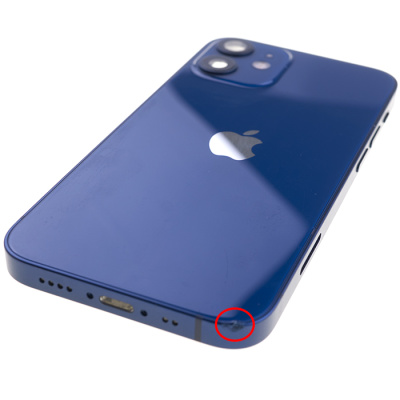 Корпус для iPhone 12 mini, в сборе, оригинал, с разборки (Blue) - интернет-магазин запасных частей для телефонов и электроники MaxService