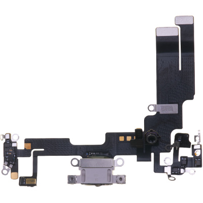 Шлейф для iPhone 14 коннектора зарядки, оригинал (White)