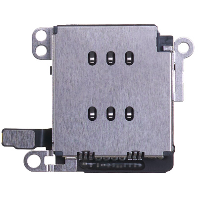 Коннектор SIM-карты для iPhone XR, с шлейфом, оригинал, с разборки, 821-01733-A - интернет-магазин запасных частей для телефонов и электроники MaxService