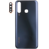 Задня кришка для Vivo Y19 (1915), зі склом камери (чорна)