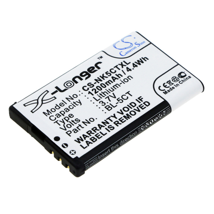 Акумулятор Cameron Sino BL-5CT для Nokia (Li-ion, 1200mAh, 3.7В) - інтернет-магазин запасних частин для телефонів та електроніки MaxService