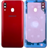 Задня кришка Samsung Galaxy A30 A305, зі склом камери, оригінал Китай (червона)
