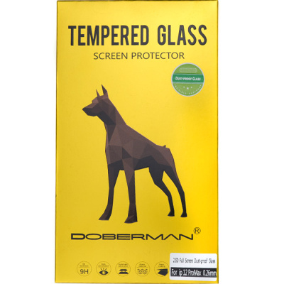 Защитное стекло Doberman для iPhone 12 Pro Max, 2.5D 9H, (клей по всей плоскости) - интернет-магазин запасных частей для телефонов и электроники MaxService